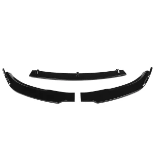 Glossy Black Front Bumper Lip Body Kit Spoiler For Tesla Model 3 Sedan 2016-2019