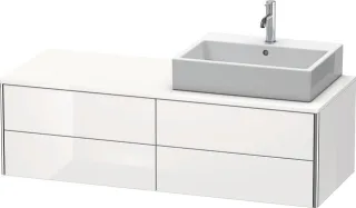 Duravit XSquare Konsolenwaschtischunterbau wandhängend Weiß Hochglanz 1400x548x400 mm - XS4913R2222 XS4913R2222