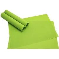 matches21 HOME & HOBBY Platzset Tischset BORDA 4er Grün Hellgrün Tischunterlage als Tischdeko, (4-St), modernes Esstisch Platzdeckchen als abwaschbarer Tischuntersetzer