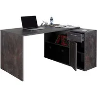RICOO Eckschreibtisch WM083-BG (1-St), Schreibtisch Bürotisch Ecke für Kinder & Erwachsene klein in L Form