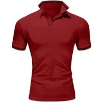 Amaci&Sons Poloshirt PROVIDENCE Herren Basic Kontrast Kurzarm Polohemd T-Shirt