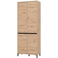 Home affaire Schuhschrank Flannan, Schuhregal, Schuhkommode, Gesamthöhe 205,5 cm acht Regale und eine Schublade, Gesamtbreite 80 cm