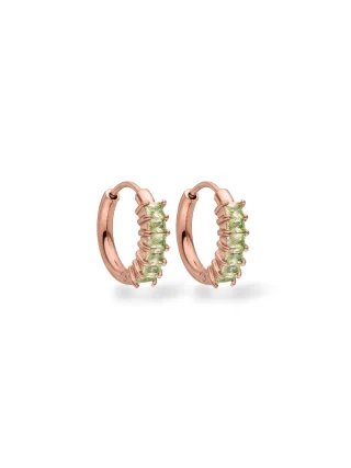 PURELEI Green Love Ohrringe mit Zirkonia Steinen