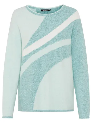 Olsen - Pullover Long Sleeves dark mint mel. - Gr. - 46