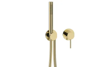 Herzbach MODUL7 Hebelmischer-Farbset 1 Verbraucher PVD Gold, 70.701002.1.03 70.701002.1.03