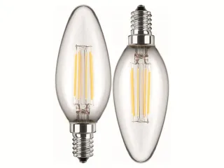 BLULAXA LED-Lampe 49060 Kerze, E14, EEK: F, 4,5 W, 470 lm, 2700 K, 2 Stück