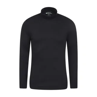 Mountain Warehouse - "Meribel" Base Layer Oberteil Rollkragen für Herren (Schwarz)