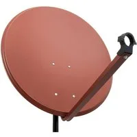 PremiumX PXA100 Satellitenschüssel 100cm Aluminium Ziegelrot SAT Spiegel SAT-Antenne
