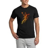 Spreadshirt T-Shirt Handball Spieler Silhouette Deutschland Farben Männer T-Shirt (1-tlg)