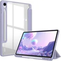 Fintie Tablet-Hülle für Samsung Galaxy Tab S10 Lite/S10 FE/S9 FE 10.9 Zoll & S9 11 Zoll, mit Stifthalter - Stoßfeste Schutzhülle mit transparenter Hartschale