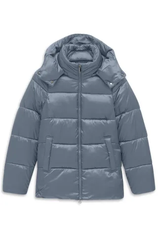 bugatti - Damen Jacke Popeline blaugrau - Gr. - 36