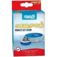 mediPOOL Poolpflege mediPOOL Clear and Fun 250 g, (Spar-Set)