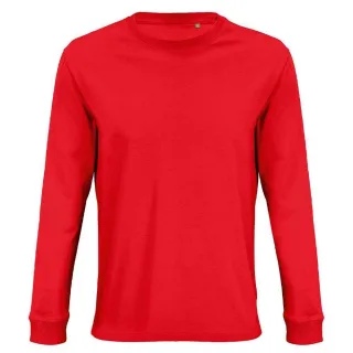 SOLS Unisex Pioneer Langarm-T-Shirt aus Bio-Baumwolle für Erwachsene (leuchtend rot)