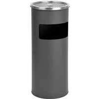 SVITA Aschenbecher Standaschenbecher, Mülleimer inkl. Aschenbecher Gehäuse aus Grau