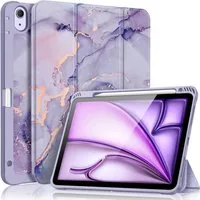 Fintie Tablet-Hülle für iPad Air 11'' M4/M3/M2(2026/2025/2024), iPad Air 5/4 Gen 2022/2020 10,9 Zoll, mit Stifthalter, Soft TPU Rückseite Abdeckung Hülle Intelligent Case