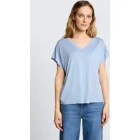 TOM TAILOR T-Shirt T-Shirt T-Shirt mit V-Ausschnitt