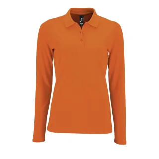 SOLS Womens/Ladies Perfect Langarm-Pique-Poloshirt (Orange)