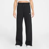 Nike Jogginghose W NSW PHNX FLC HR PANT WIDE 2 SCHWARZ/SILBER