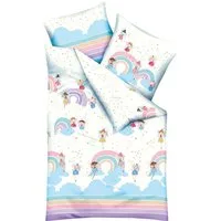 Kaeppel Kinderbettwäsche Rainbow Fairies, Renforcé, 2 teilig, Mit Feen