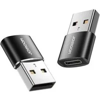 JOYROOM Adapter USB Typ C (weiblich) auf USB (männlich) Adapter Schwarz USB-Adapter