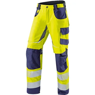 KÜBLER REFLECTIQ Sommerhose PSA 2 warngelb/dunkelblau 64 - 2407 8343-3448-64