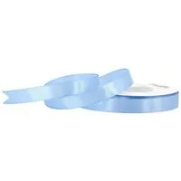 Creativery Satinband, Satinband 12mm x 25m Rolle Eisblau