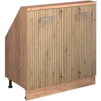 Vicco Kommode Rion, Artisan-Eiche/Goldkraft Eiche/Goldkraft Eiche, mit 2 Türen (1 St)
