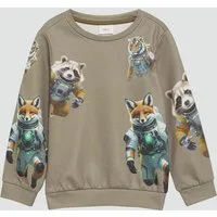 s.Oliver Sweatjacke Sweatshirt Sweatshirt mit All-over-Print