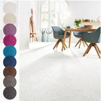 Andiamo Teppichboden Sophie, Frisee-Velours, Gesamthöhe 12 mm, Luxusklasse LC3, rechteckig, Uni Farben, Breite 400 cm oder 500 cm, strapazierfähig & pflegeleicht