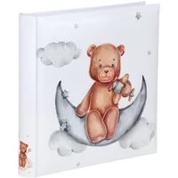 IDEAL TREND Fotoalbum Cat & Bears Fotoalbum 30x30 cm 100 weiße Seiten Baby Kinder Foto Album