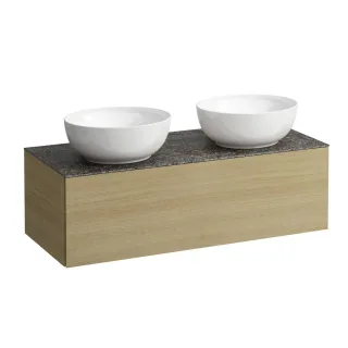 LAUFEN Waschtischunterschrank und Waschtischplatte ALESSI 500x1200x370 H4323180972501