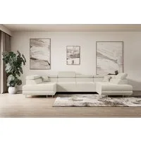 ALTDECOR Wohnlandschaft GUSA-U, Couch mit Schlaffunktion, Wohnzimmer - Ecksofa, Corner Sofa Bett Eckcouch Couch L-Form Schlafcouch Ausziehbar