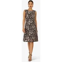 Kraimod Cocktailkleid mit floraler Spitze und Rundhals