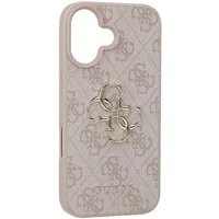 Guess Smartphonetasche GUESS Case für iPhone 16 Metal Logo pink