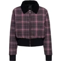 QueenKerosin Winterjacke (1-St) mit Teddy-Kragen