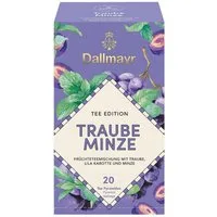 DALLMAYR Tee Traube Minze, 20 Aufgussbeutel, Früchteteemischung