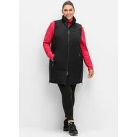 Sheego Trainingsjacke Longweste Ärmellos