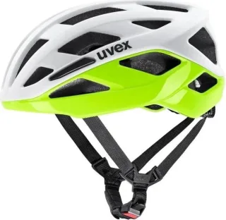 Uvex I-Volute Rennrad-Helm white-neon yellow matt L (56-60 cm)