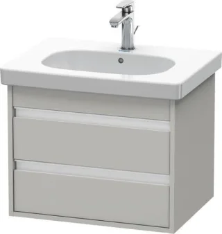 Duravit Ketho Waschtischunterbau wandhängend Betongrau Matt 600x455x480 mm - KT665000707 KT665000707