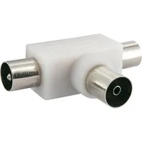 Schwaiger ASV25 532 TV-Adapter IEC Stecker zu IEC Buchse, für Kabel- und Antennenanlagen