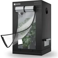 CannoBox Gewächshaus CannoBox Growbox Die zweischichtige Tür Growzelt Growschrank, BxTxH: 60 x 60 x 100 cm, BxTxH:80x80x180cm,1680D,Lichtdichte Tür und Beobachtungstür
