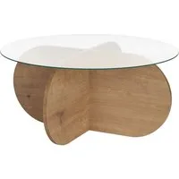 Skye Decor Couchtisch Aeris, Modernes Design Gehärtete Glasplatte Pflegeleichte Oberfläche