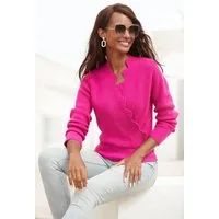 LASCANA Strickpullover mit Wellenkante, modischer Damenpullover mit besonderem Ausschnitt