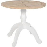 CLP Esstisch Roswell (1er), runder Küchentisch, Ulmenholz, Shabby Chic