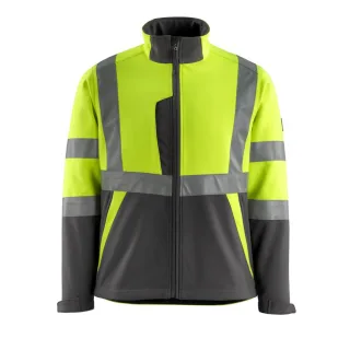 MASCOT Kiama Softshell Jacke SAFE LIGHT Hi-vis Gelb / Dunkelanthrazit XXL - 15902-253-1718-XXL