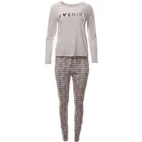 Era&Me Pyjama Damen Pyjama Set Schlafhose + Langarm Oberteil (Schlafanzug Schlafhose + Langarm Oberteil, 2 tlg., Schlafanzug Set) Hoher Baumwollanteil