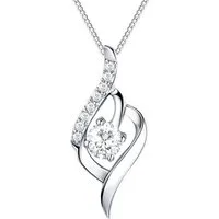 LÖB Kette mit Anhänger 925 Silber Halskette Tropfen Anhänger Zirkonia Stein Kette Tropfenform (Geschenke für Frauen Beste Freundin Mutter Mama Damen zum Geburtstag Weihnachten Weihnachtsgeschenke), Tropfenanhänger Schmuck Brautschmuck Glitzer Strass 