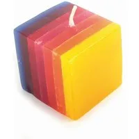 El Puente Formkerze Kerze "Regenbogen", Handmade, Handmade