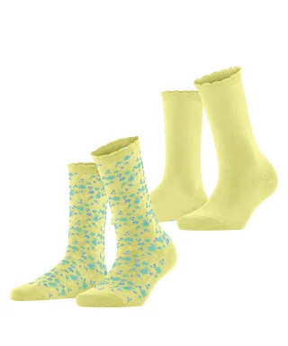 ESPRIT socks & tights - Esprit Flower Meadow 2-Pack Damen daffodil - Gr. - 36.5