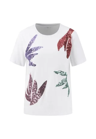 FYNCH-HATTON - T-SHIRT PAILETTE white - Gr. - L